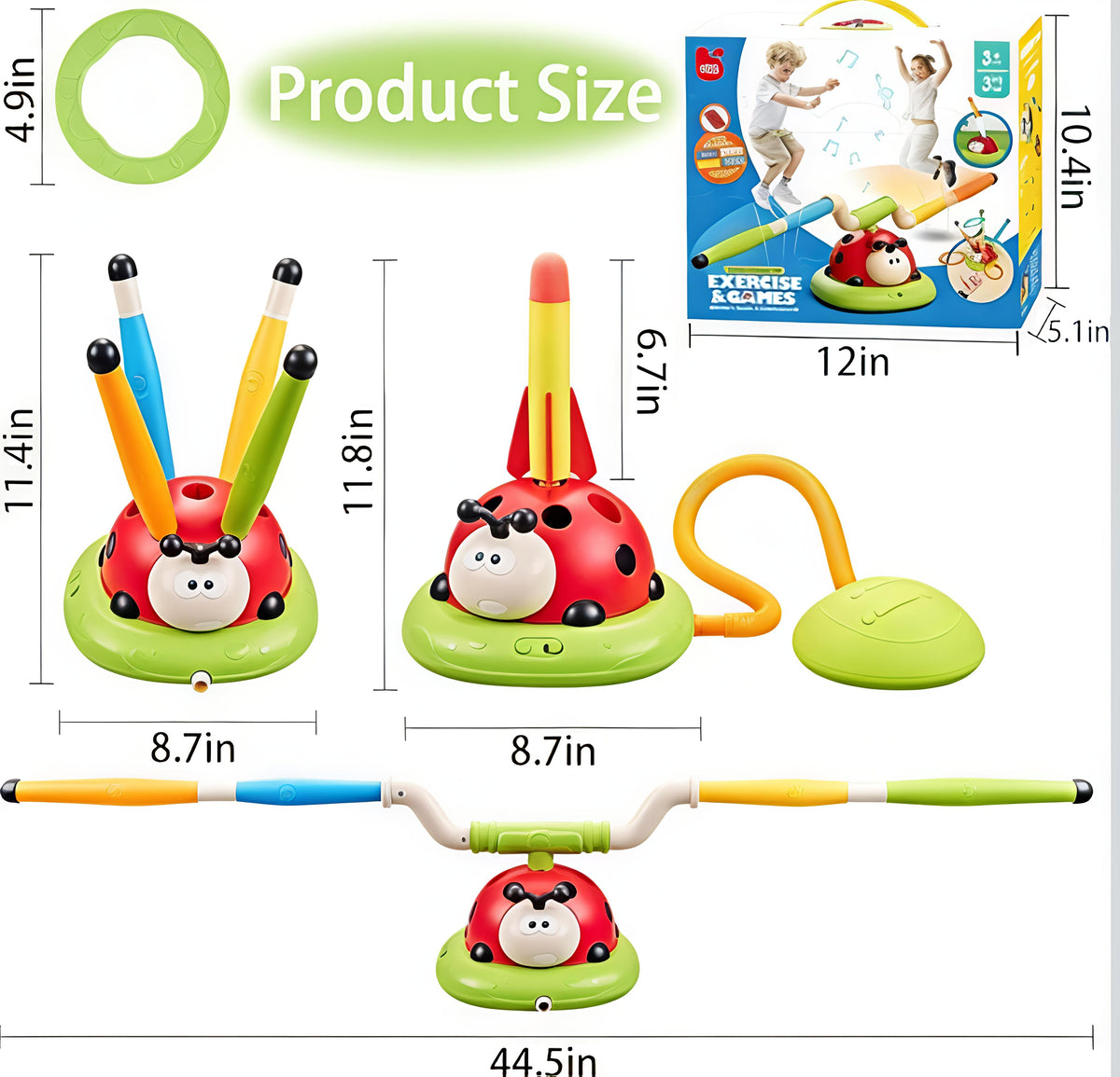 Ladybug Ring Toss & Rocket Launcher